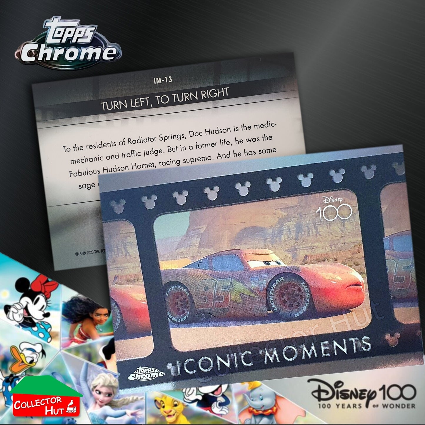 Disney 100 Topps Chrome 2023 RARE CARDS Off the Page Iconic Moments Stitch