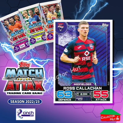 TOPPS MATCH ATTAX SPFL 2022/23 #163-264 Choose Your Card