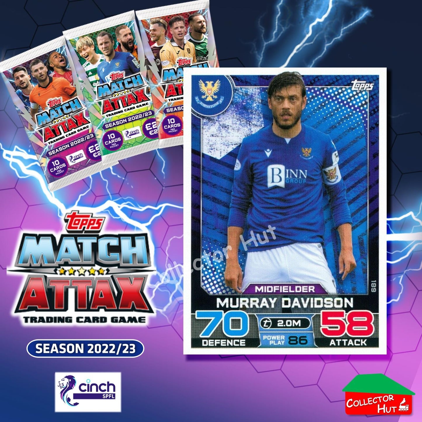 TOPPS MATCH ATTAX SPFL 2022/23 #163-264 Choose Your Card