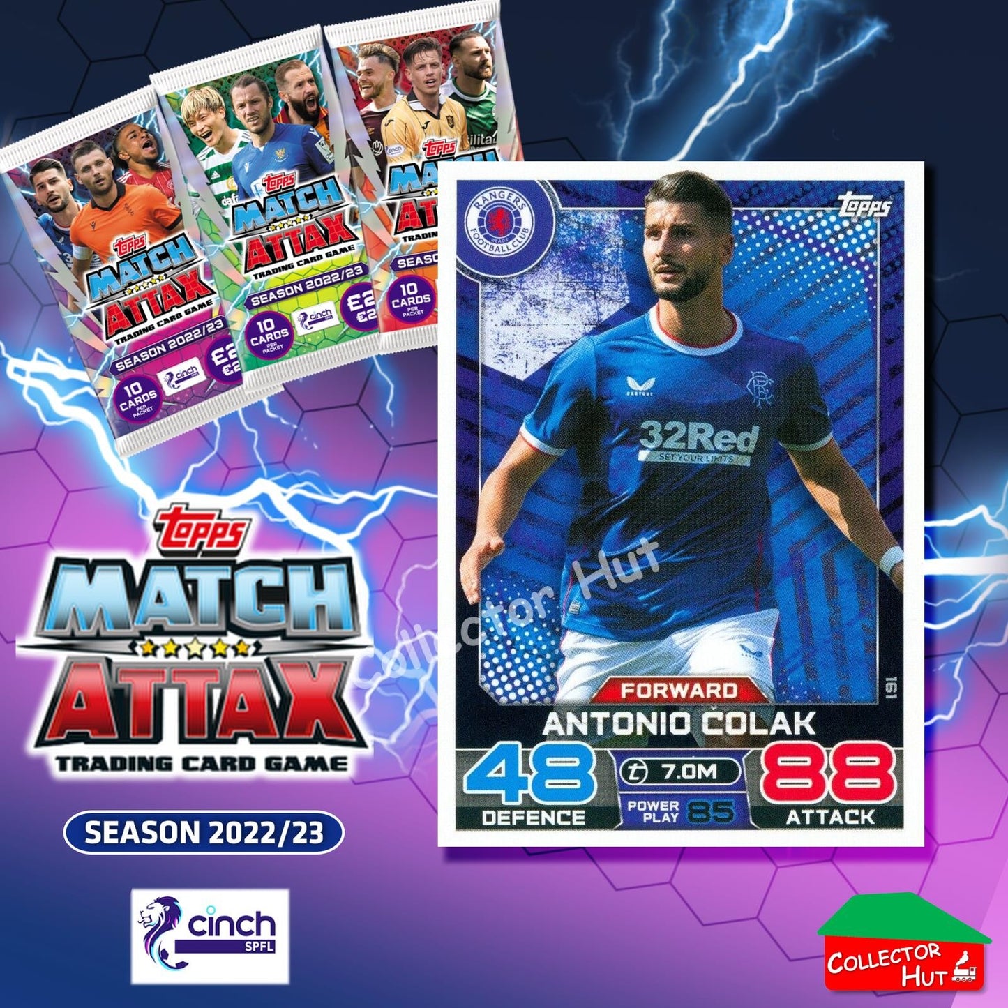 TOPPS MATCH ATTAX SPFL 2022/23 #1-162 Choose Your Card