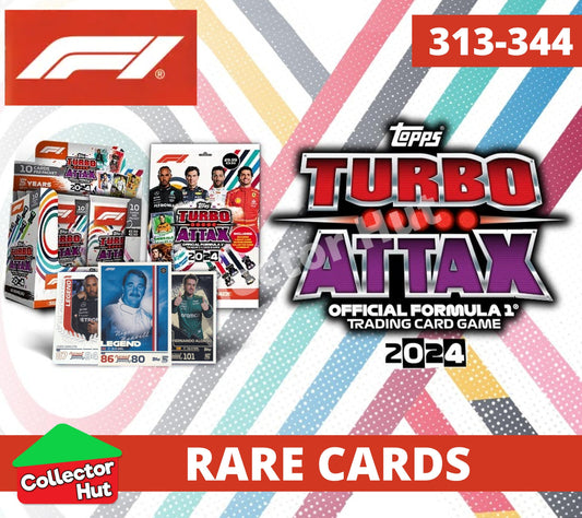 Topps Turbo Attax Formula 1 F1 2024 #313-344 RARE Limited Cards YOU CHOOSE