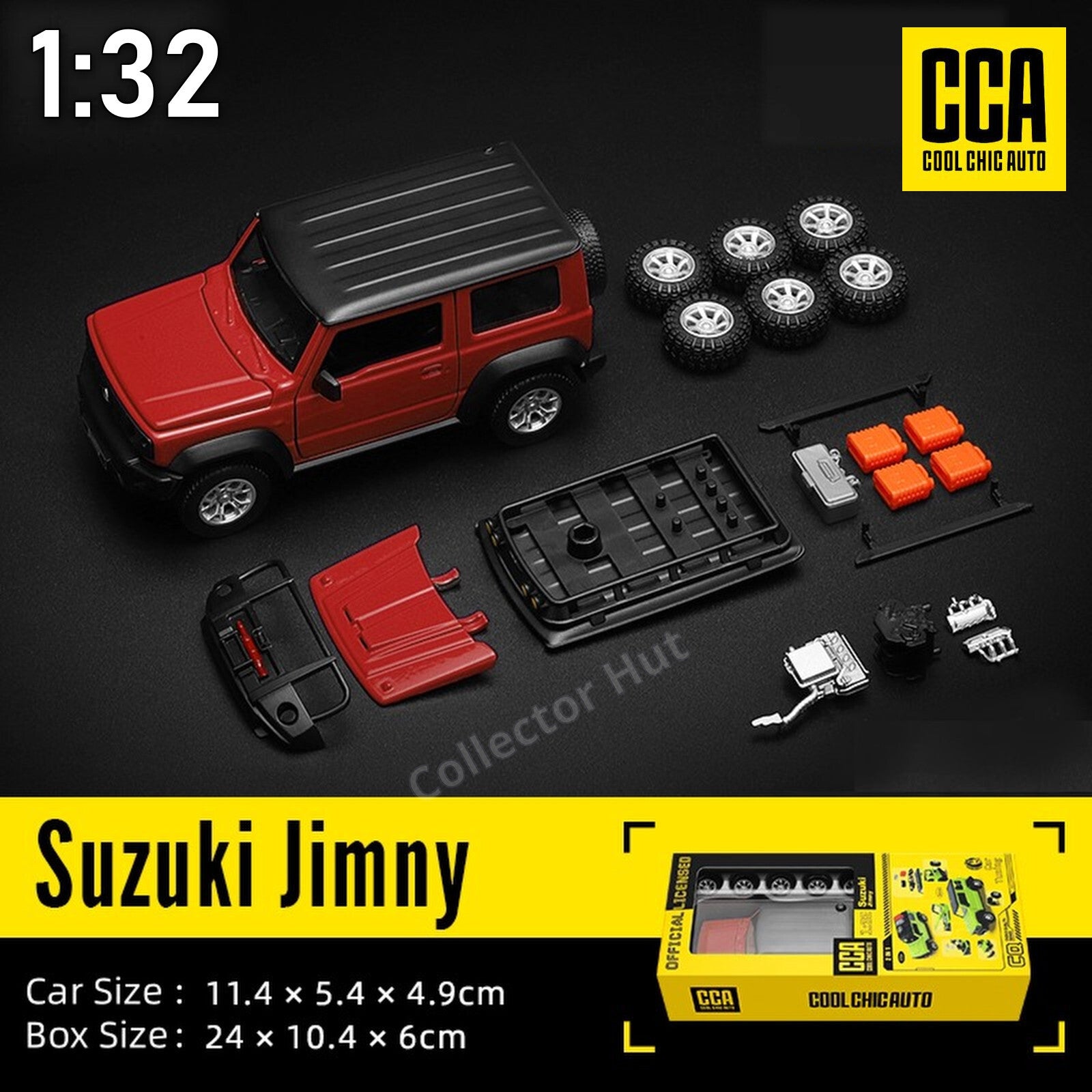 Suzuki Jimny 1:32 Scale Official Customisable Die Cast Model Kit CCA