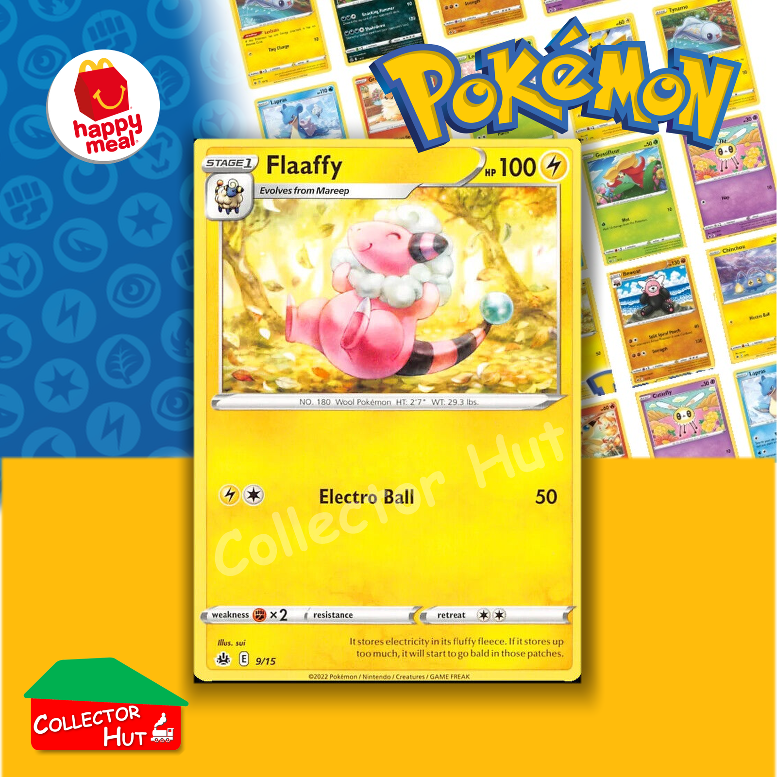 McDonald's Happy Meal 2022 Pokémon Match Battle SINGLE Trading Cards You Choose