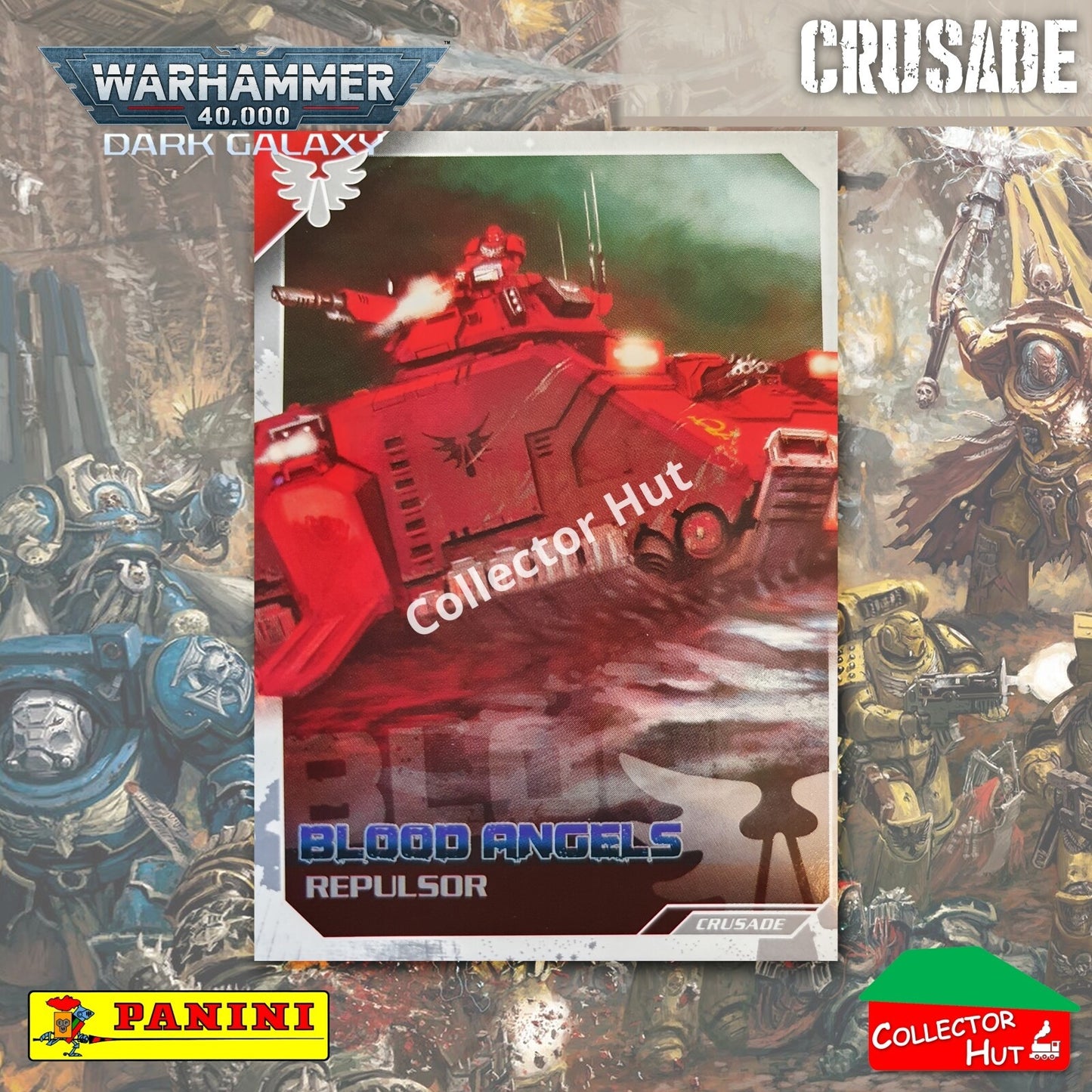 PANINI Warhammer 40,000 Dark Galaxy Parallel Trading Card Crusade Vanguard Purge