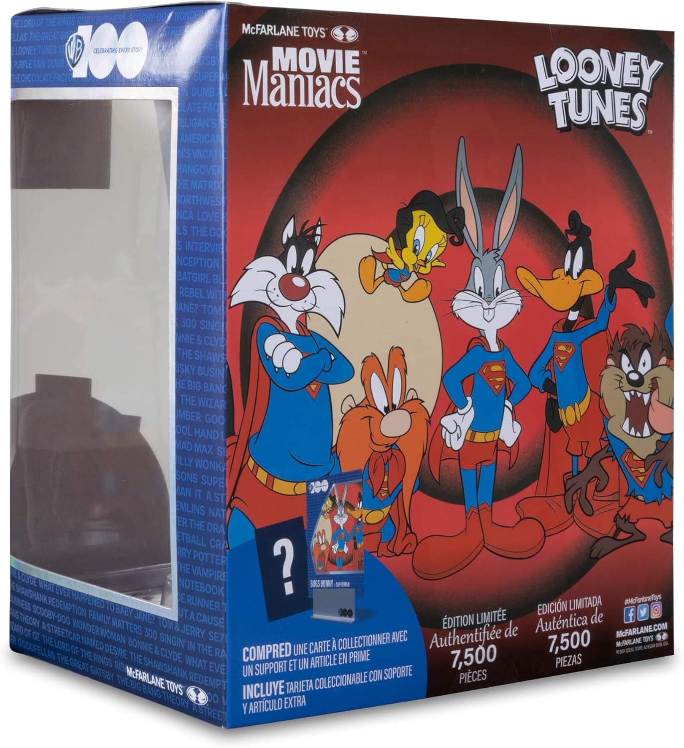 Movie Maniacs 6" Bugs Bunny as Superman Limited Edition Model Bandai