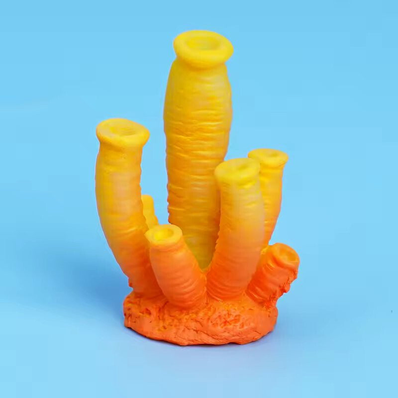 Mini Aquarium Medium Decorations Natural Coral Plants