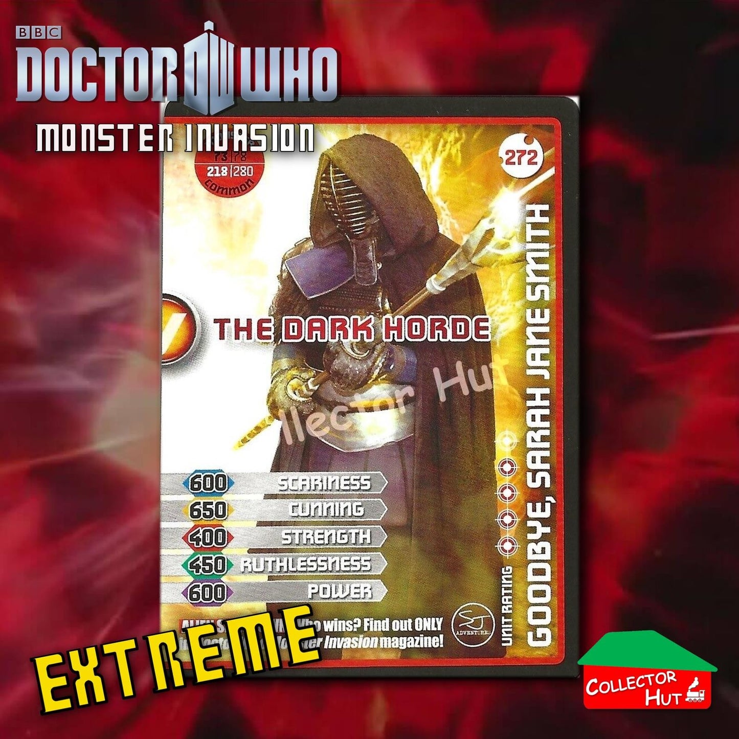 DOCTOR WHO Monster Invasion EXTREME Cards 166-344 New Fresh & Sleeved YOU CHOOSE