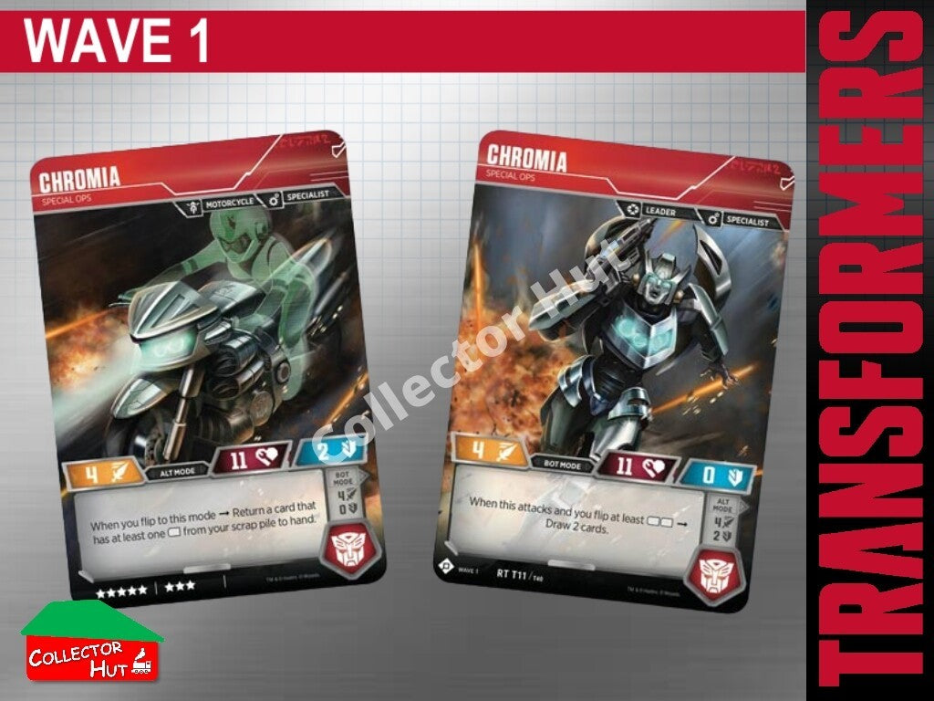 Transformers TCG CHARACTER Trading Cards All Waves