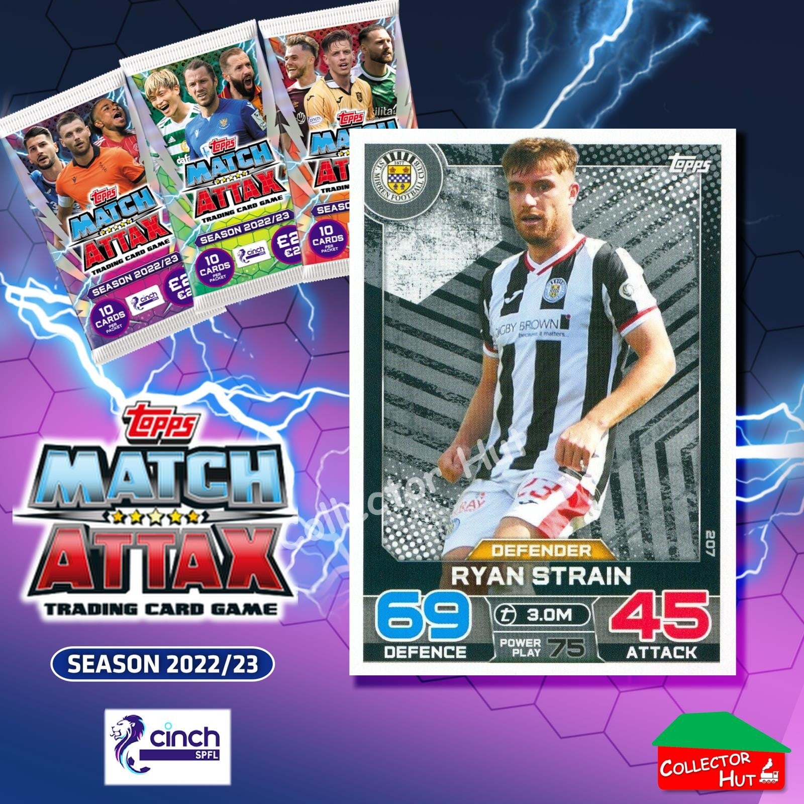 TOPPS MATCH ATTAX SPFL 2022/23 #163-264 Choose Your Card
