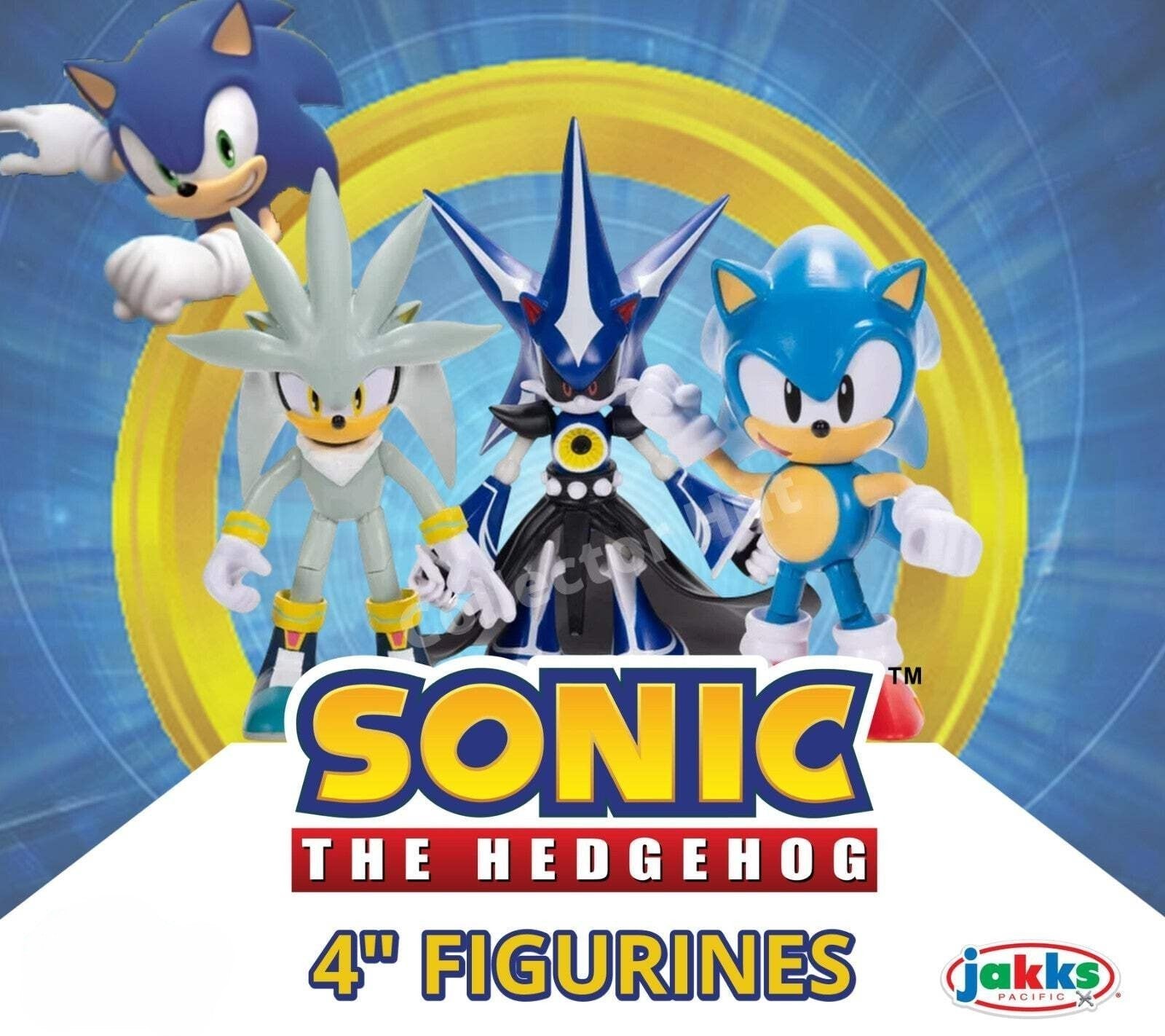 Sonic 4" Posable Action Figures with Accessories JAKKS Sonic the Hedgehog