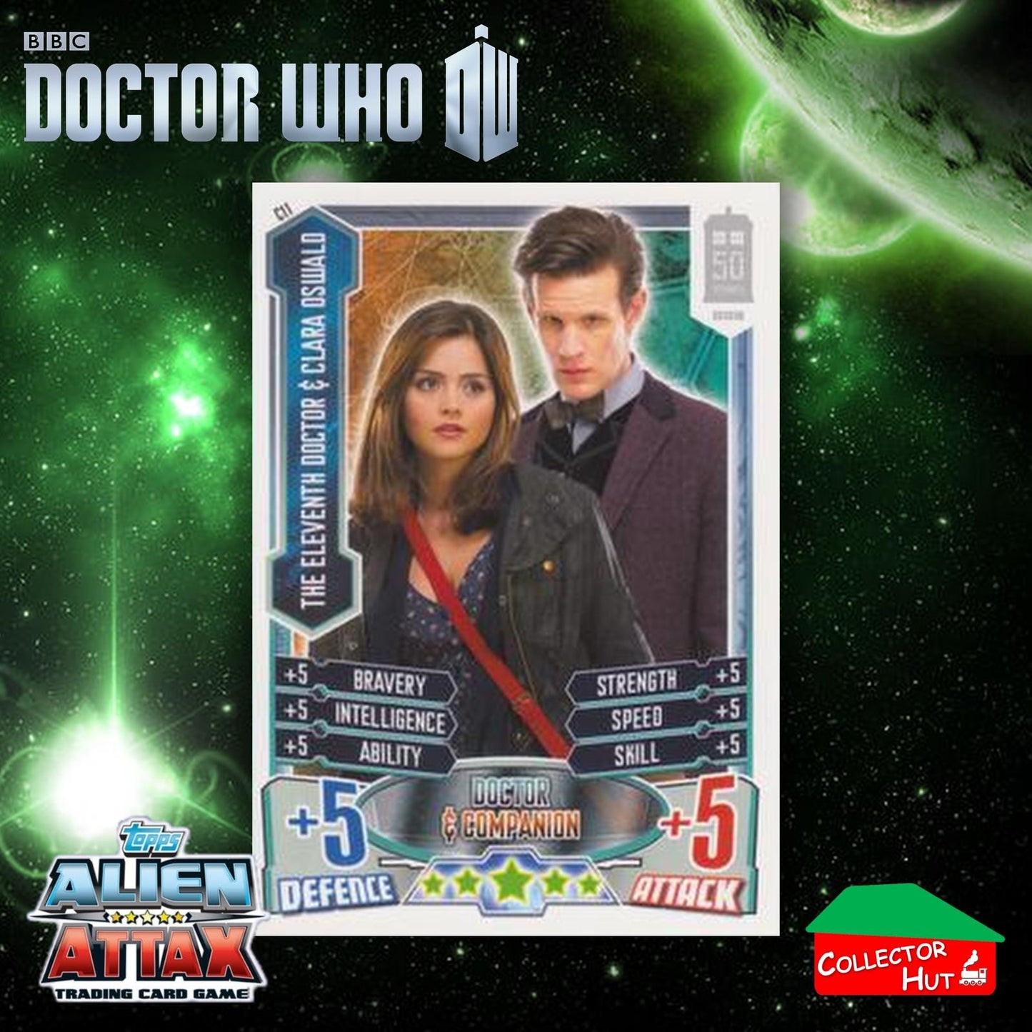 Topps Doctor Who Alien Attax 50th Anniversary Edition Companion Timeless Cards