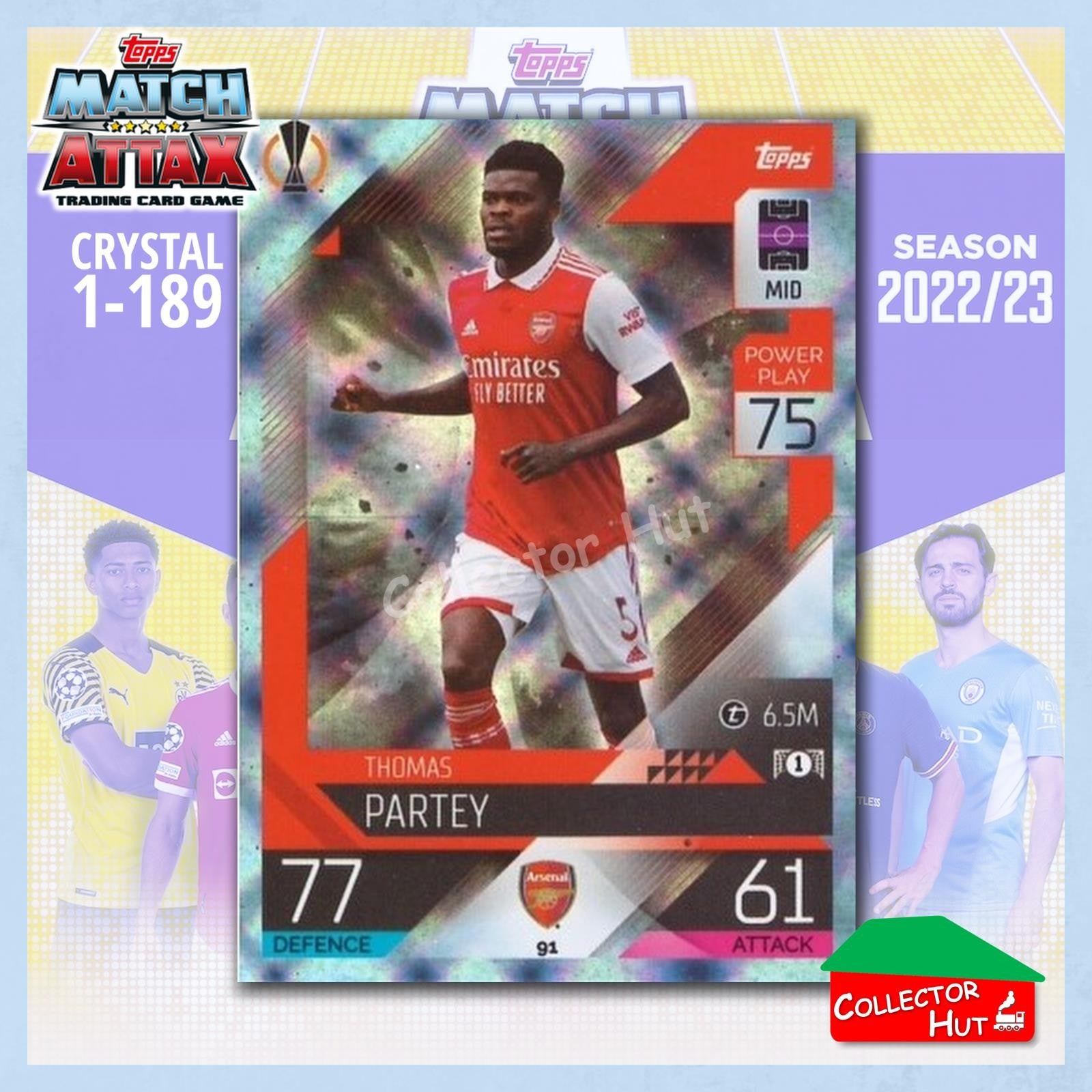 Topps Match Attax Europa Champions League 2022/23 Crystal Parallel Cards 1-189