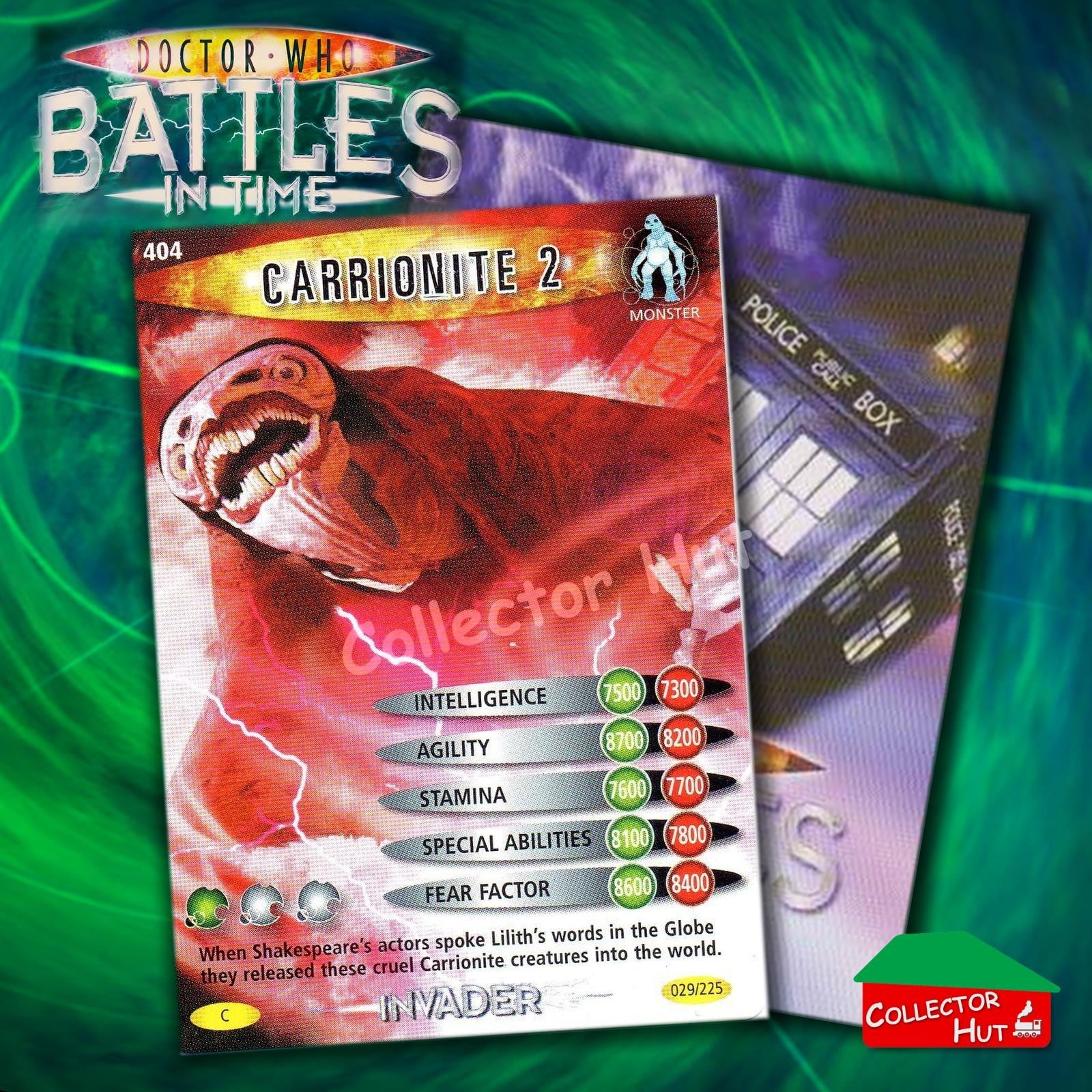 DOCTOR WHO Battles in Time #376-600 INVADER RARE & COMMON CARDS YOU CHOOSE