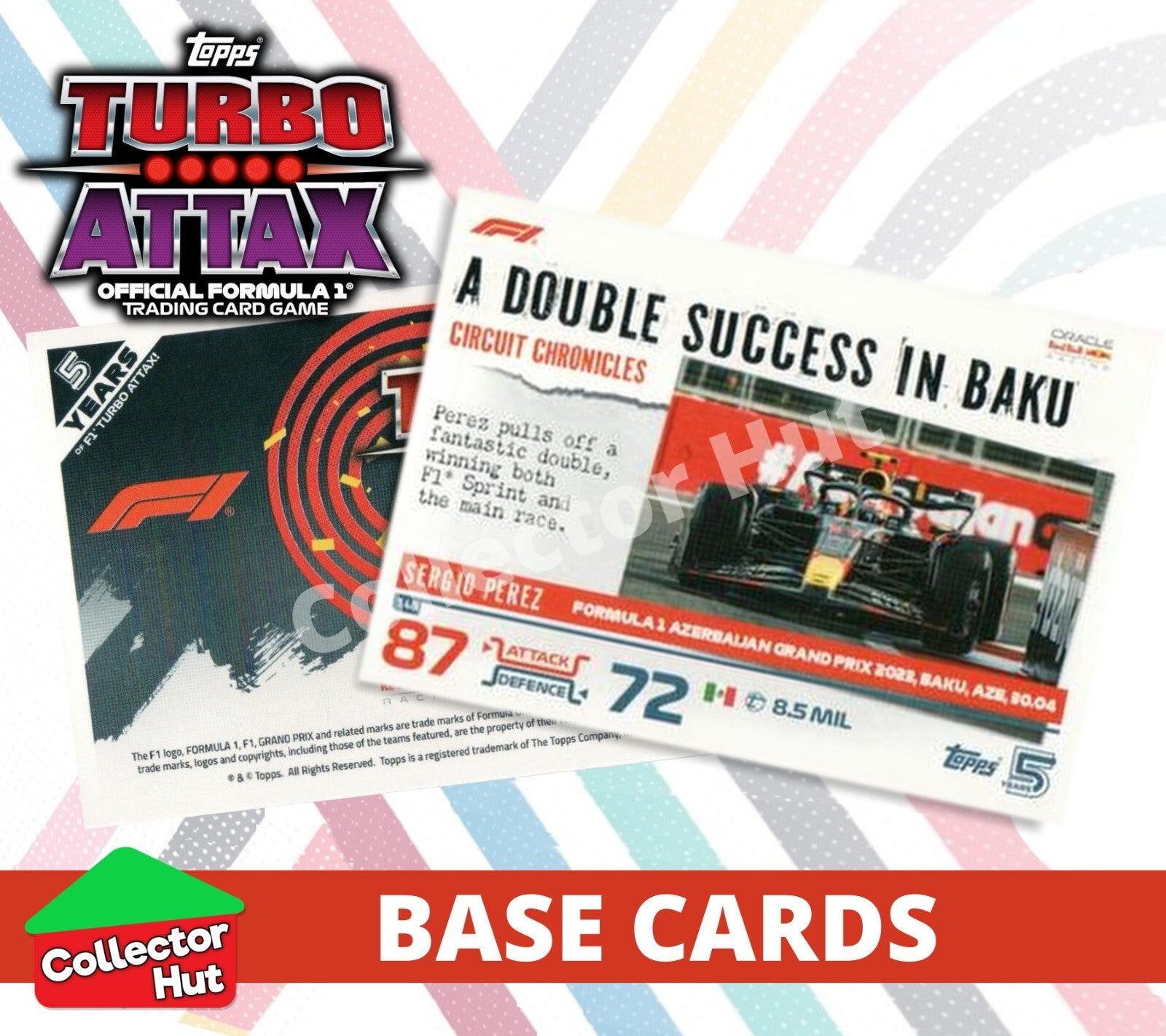 Topps Turbo Attax Formula 1 F1 2024 #1-166 Base Cards YOU CHOOSE