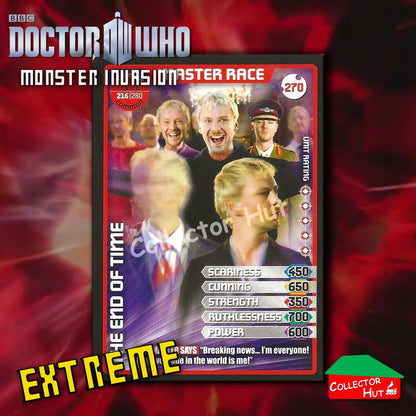 DOCTOR WHO Monster Invasion EXTREME Cards 166-344 New Fresh & Sleeved YOU CHOOSE