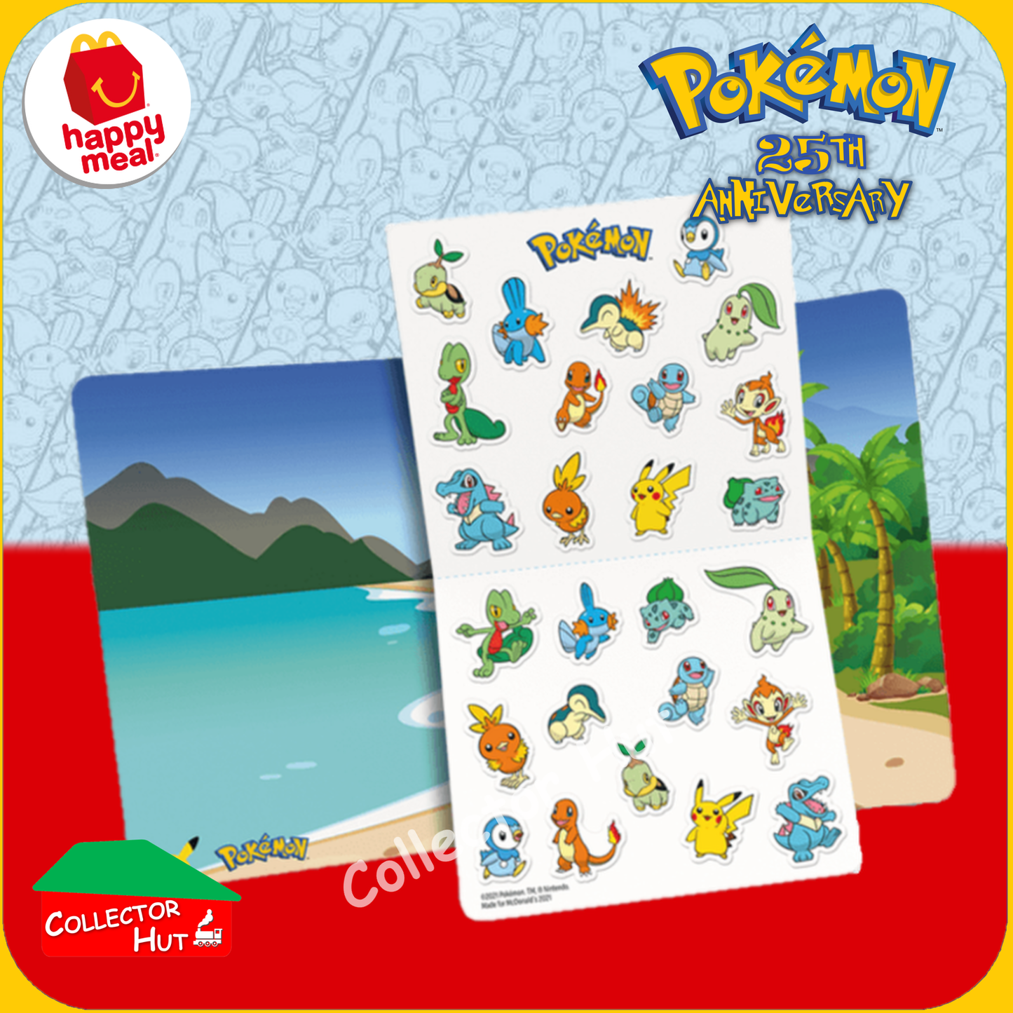 McDonald's Happy Meal 2021 Pokémon 25th Anniversary Trading Cards You Choose