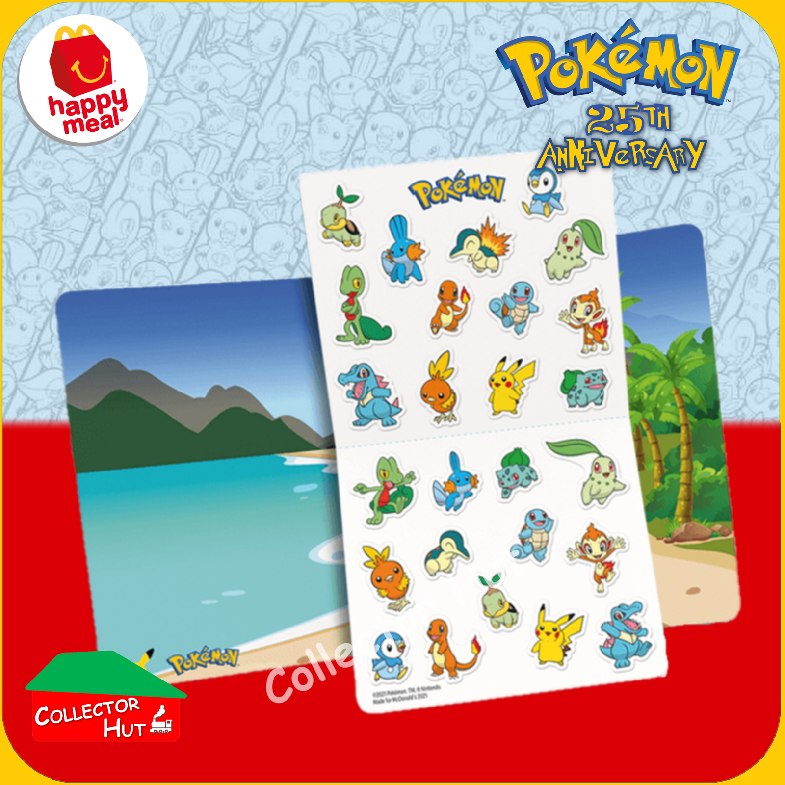 McDonald's Happy Meal 2021 Pokémon 25th Anniversary Trading Cards You Choose