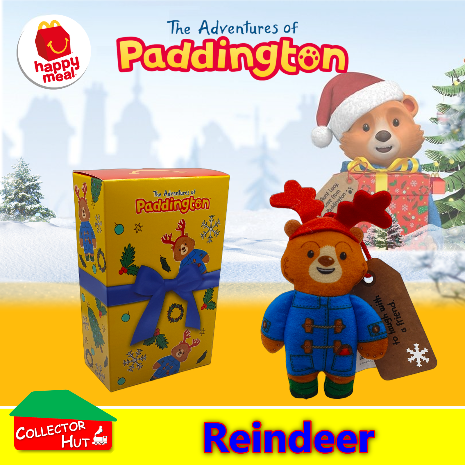 McDonald's Happy Meal The Adventures of Paddington 2023 Christmas Plush Toys