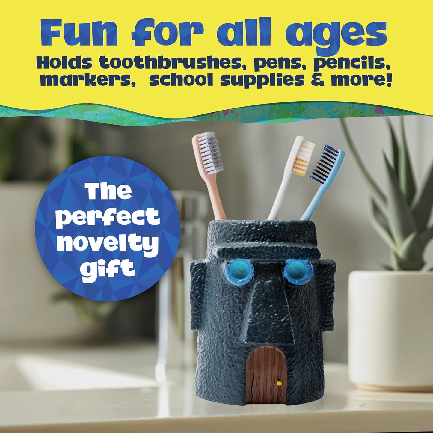 Spongebob Squarepants Pen & Pencil Holder Desk Tidy Licensed Blue Sky