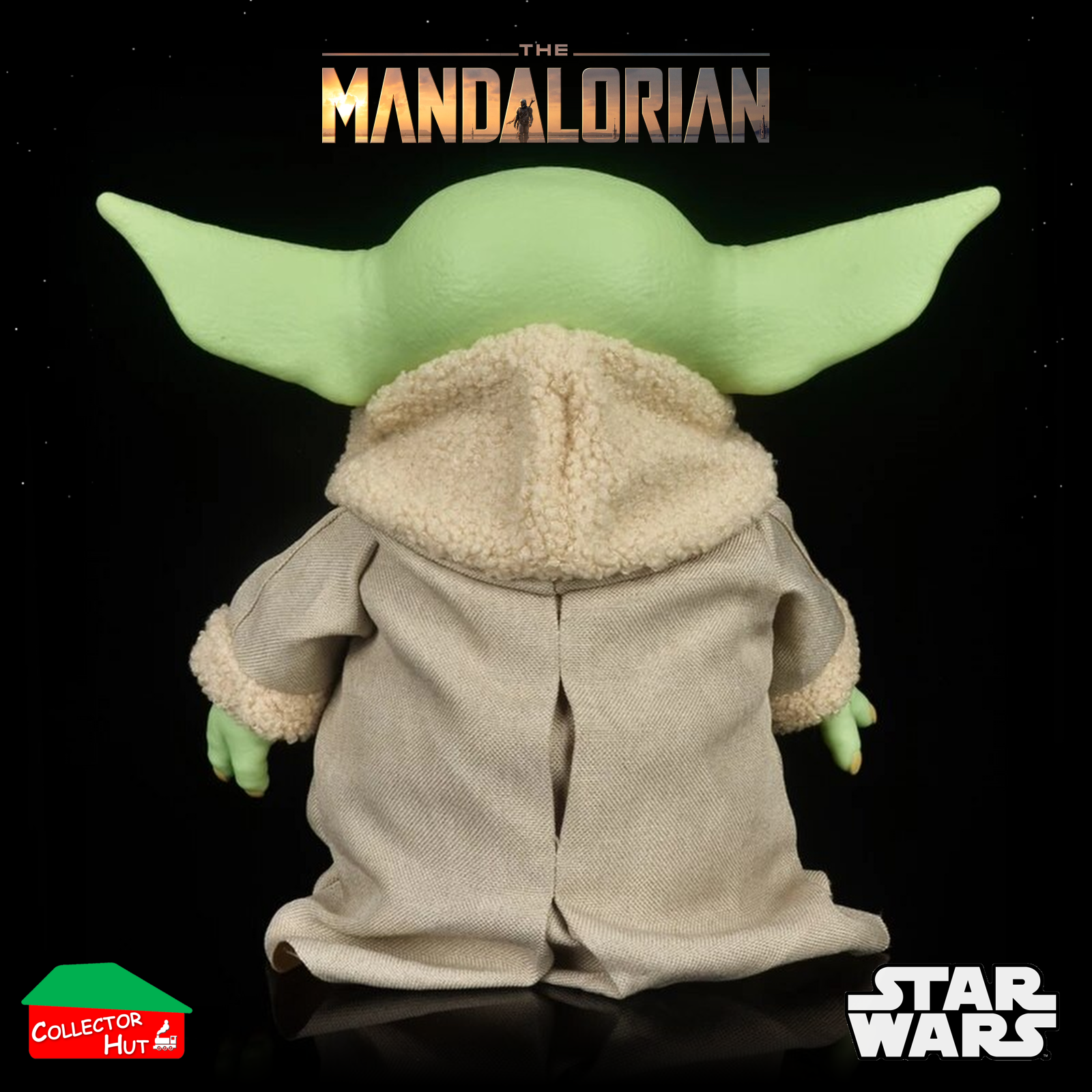 Star Wars Grogu Baby Yoda Plush Toy, 11" “The Child” from The Mandalorian