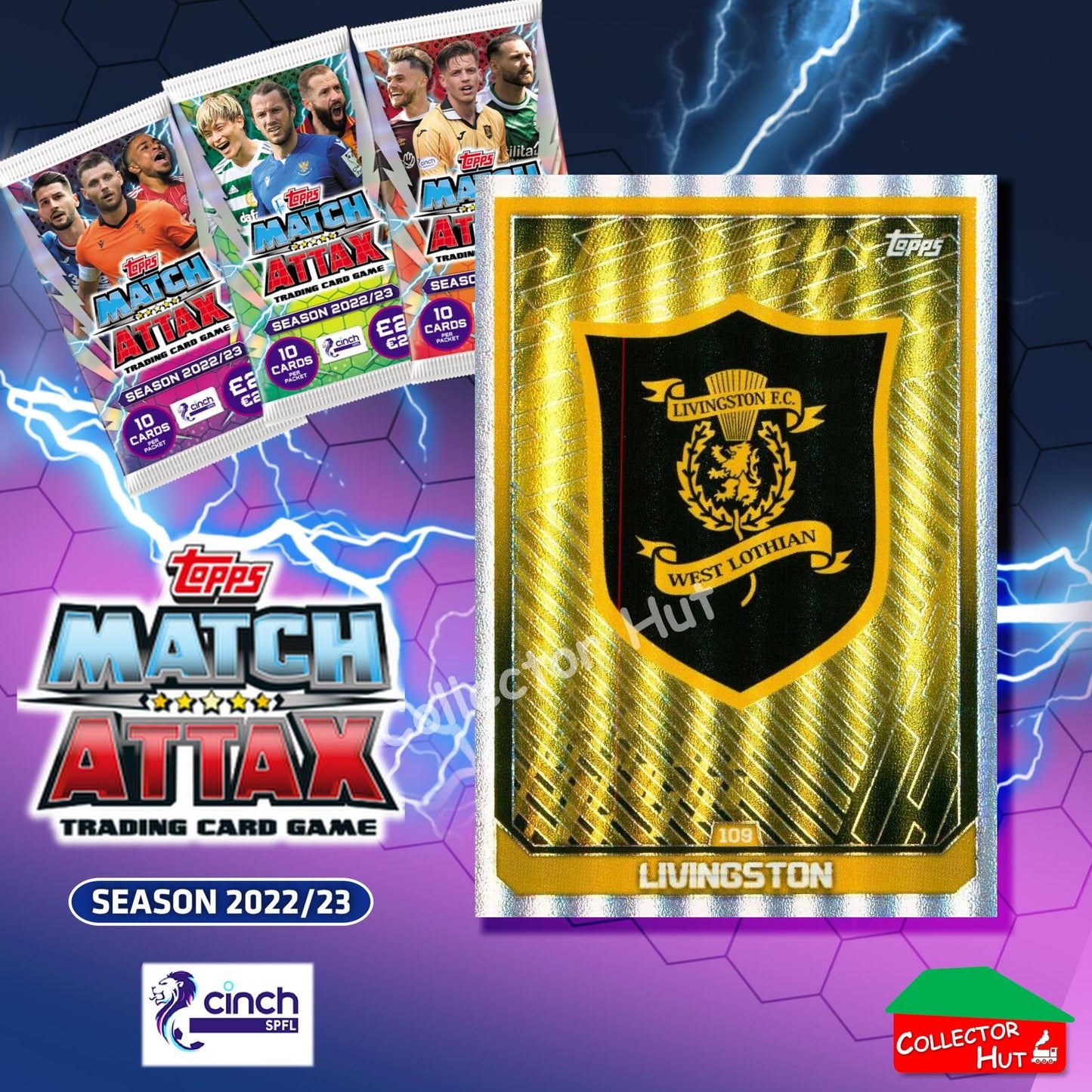 TOPPS MATCH ATTAX SPFL 2022/23 #1-162 Choose Your Card