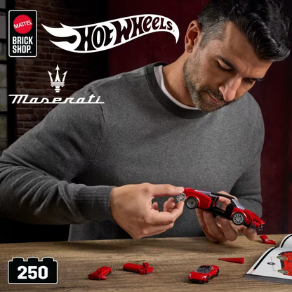 Mattel Brick Shop Hot Wheels SPEED Maserati MC20 1:32 Model Kit