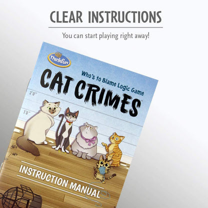 Cat Crimes Logic Game Tabletop for 8+
