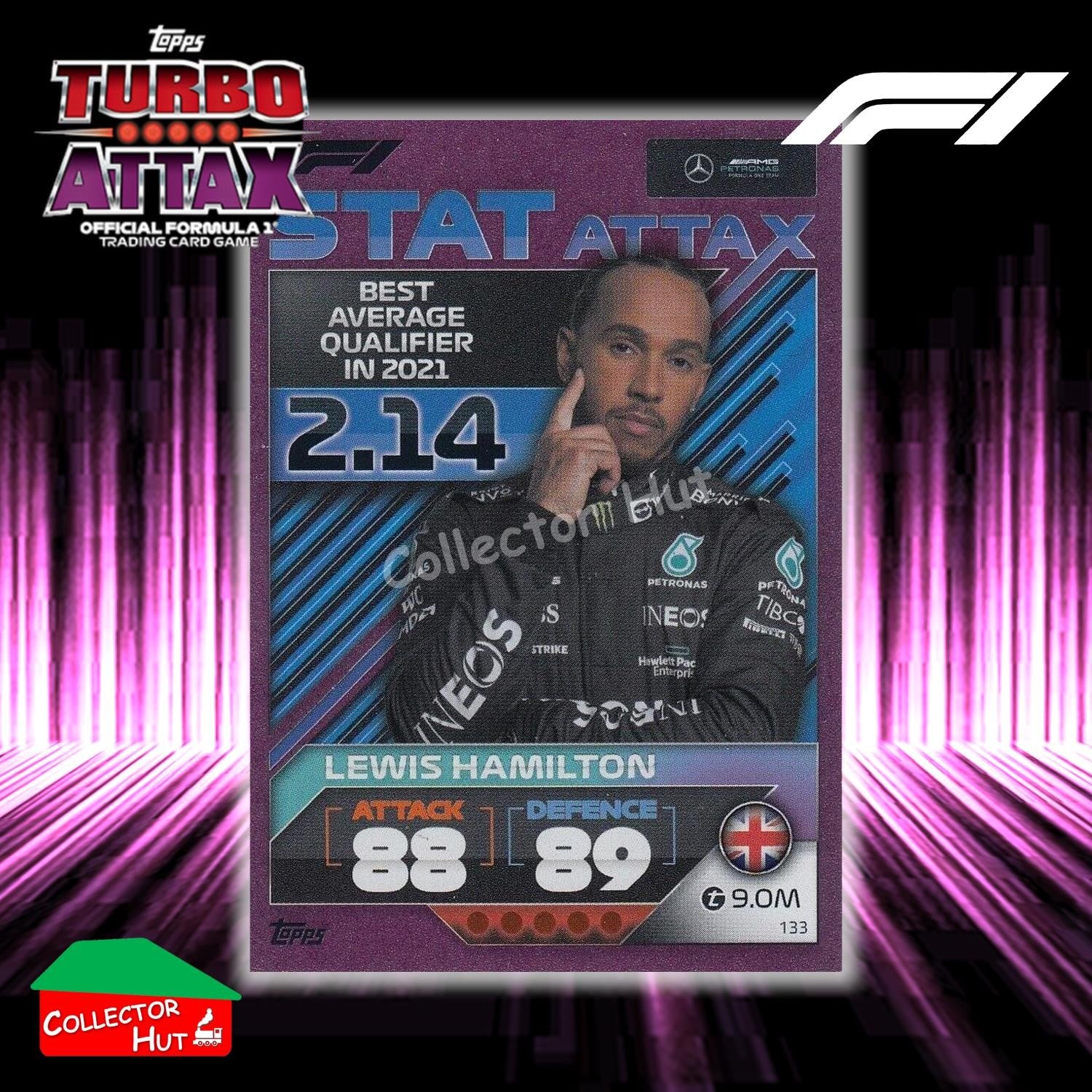 Topps Turbo Attax Formula 1 F1 2022 PINK GREEN RED Parallel Cards