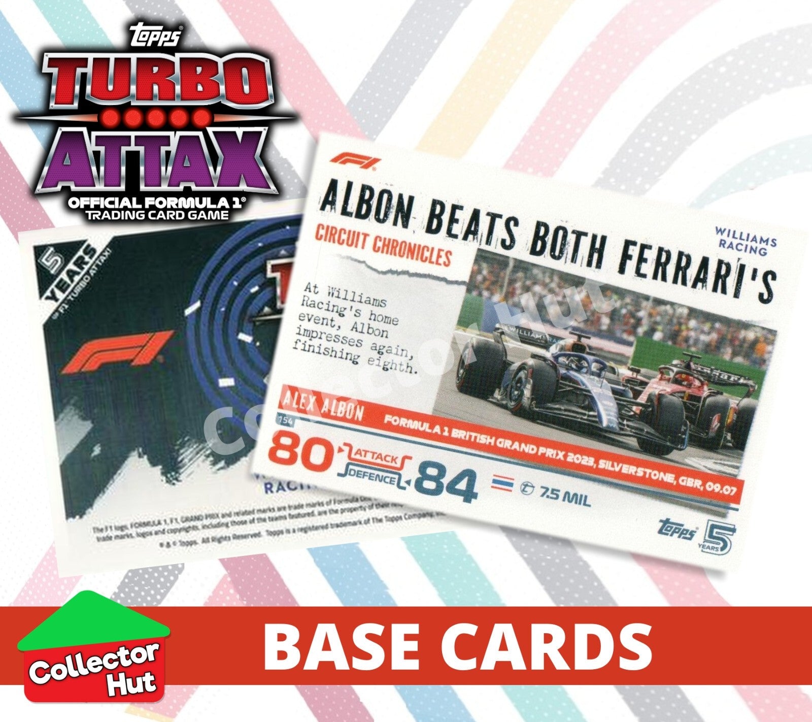 Topps Turbo Attax Formula 1 F1 2024 #1-166 Base Cards YOU CHOOSE