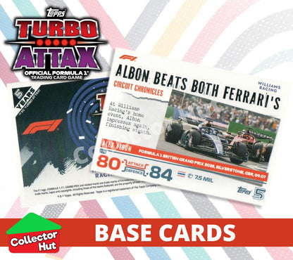 Topps Turbo Attax Formula 1 F1 2024 #1-166 Base Cards YOU CHOOSE