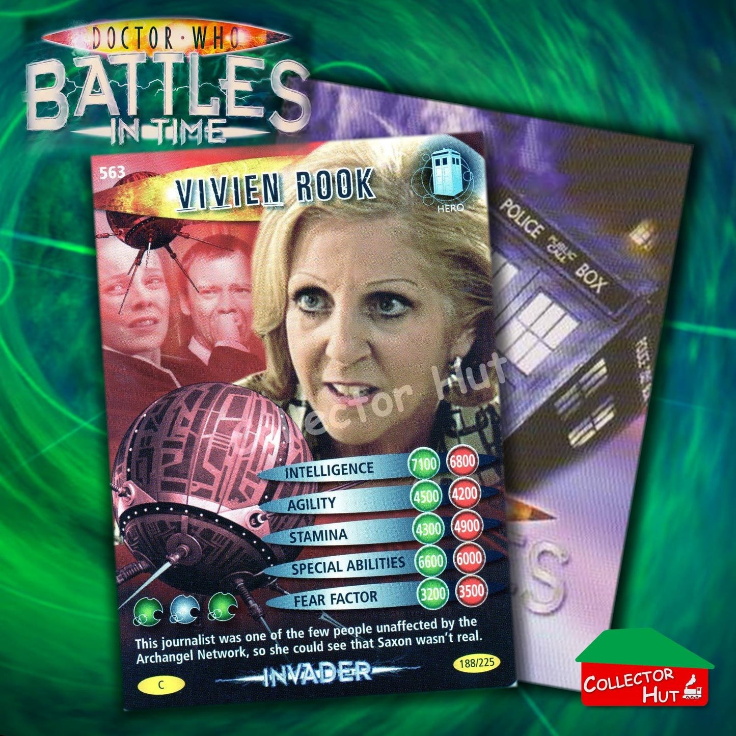 DOCTOR WHO Battles in Time #376-600 INVADER RARE & COMMON CARDS YOU CHOOSE
