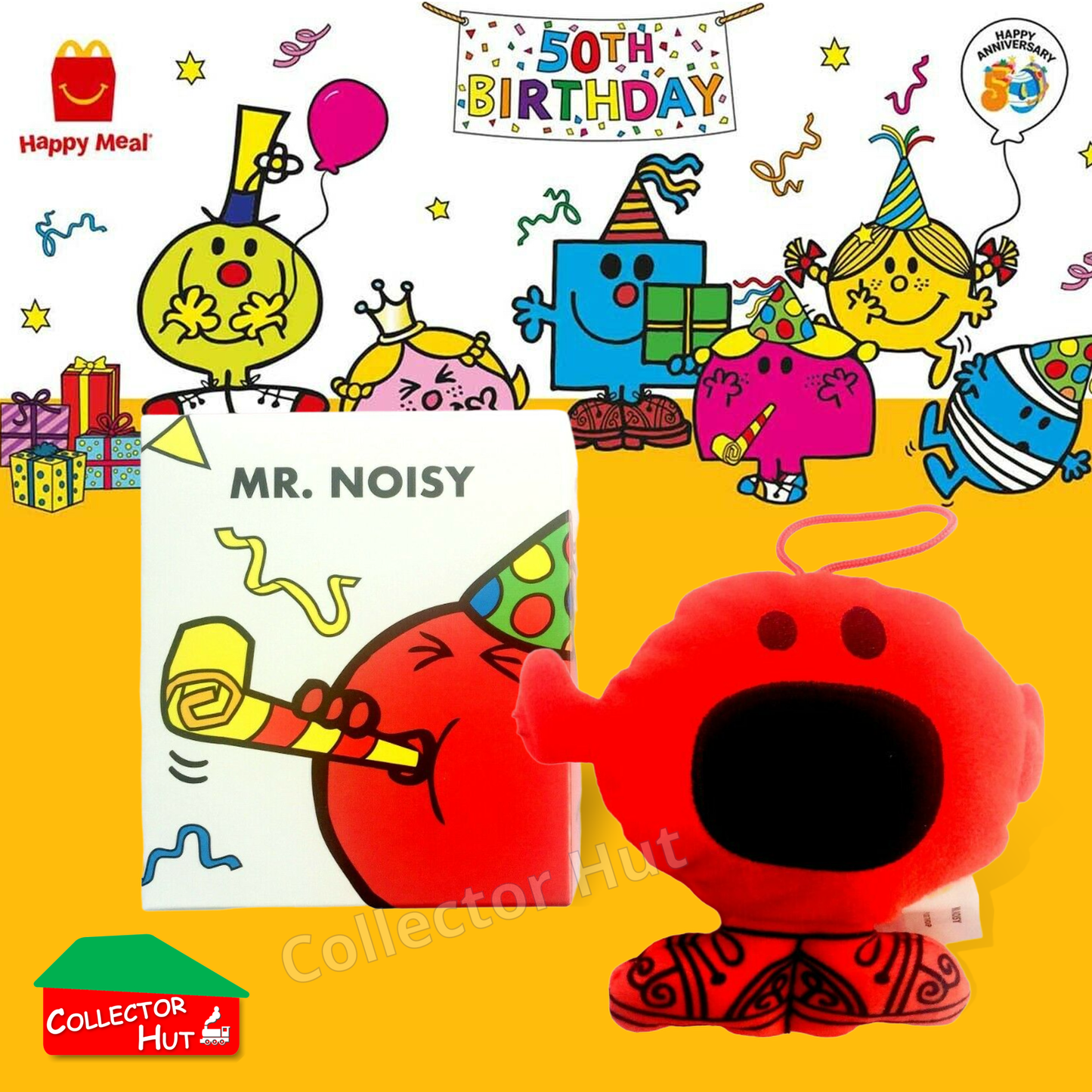 McDonalds Happy Meal Mr Men Little Miss 2024 & 2021 50th Anniversary Plush Toys