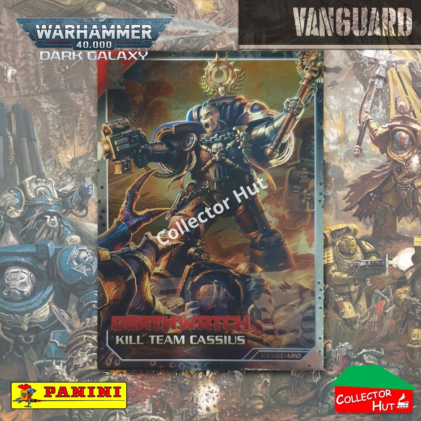 PANINI Warhammer 40,000 Dark Galaxy Parallel Trading Card Crusade Vanguard Purge
