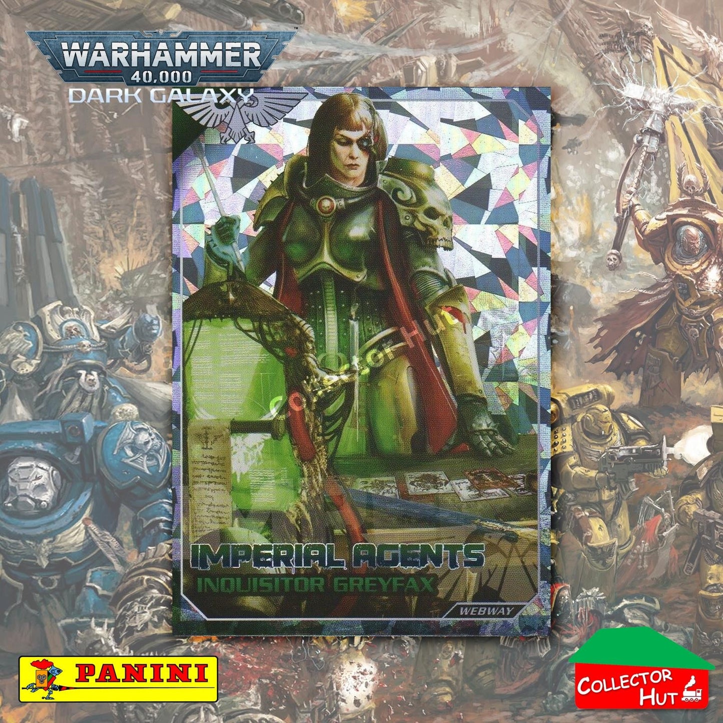 PANINI Warhammer 40,000 Dark Galaxy Webway Inferno Adamantium Limited FOIL Cards