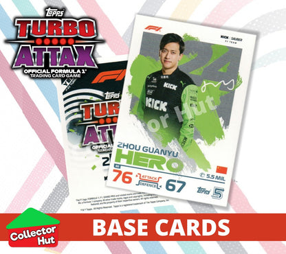 Topps Turbo Attax Formula 1 F1 2024 #1-166 Base Cards YOU CHOOSE