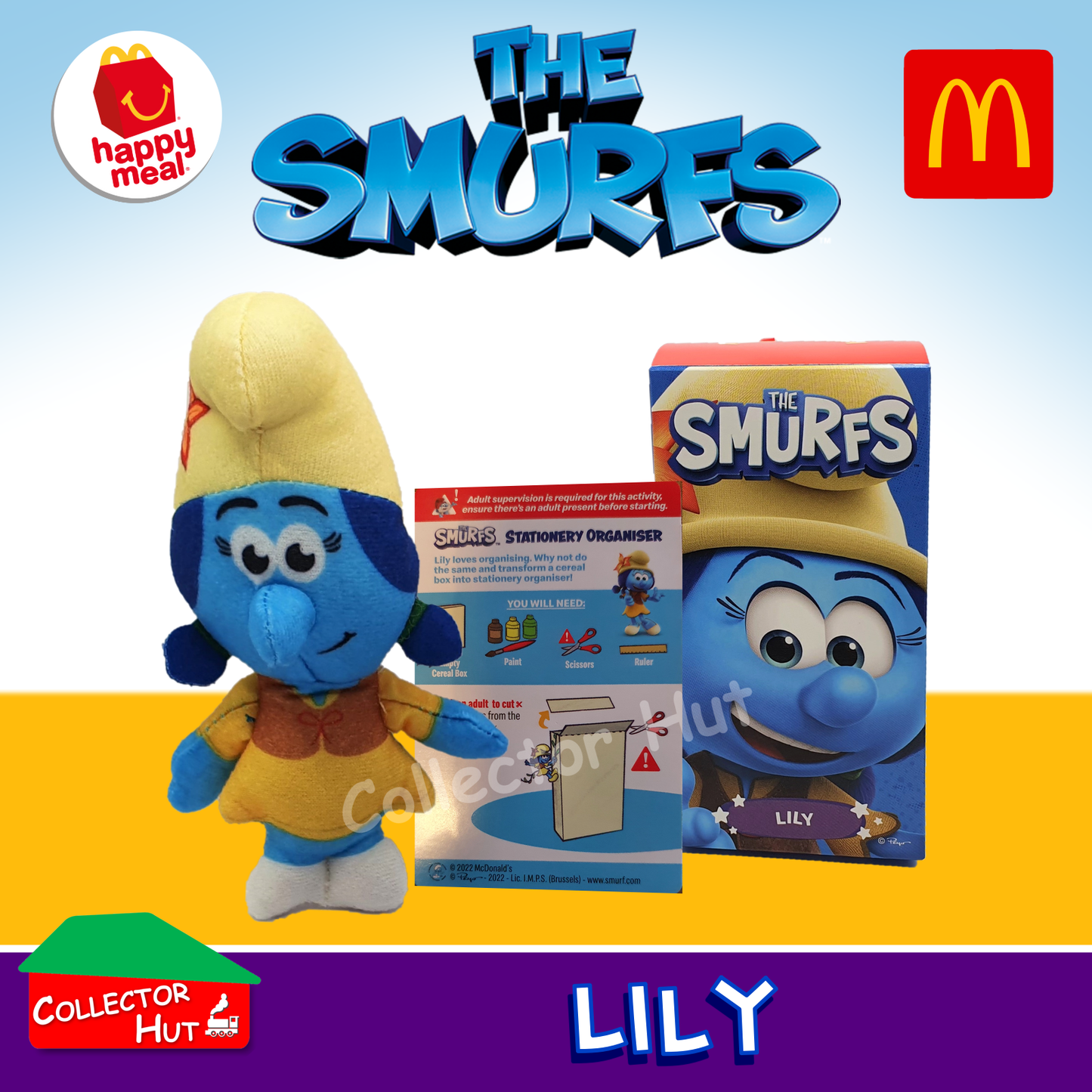McDonald's Happy Meal Toys The Smurfs Plush Toys (2022)