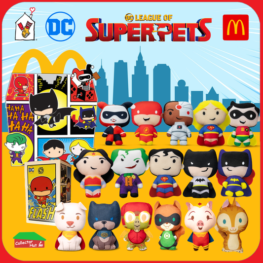 McDonald's Happy Meal DC Super Heroes, Super-Villains, Super Pets Plush Toys