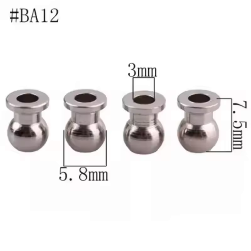 RC Model Car Suspension Bushings Metal Cap Fittings