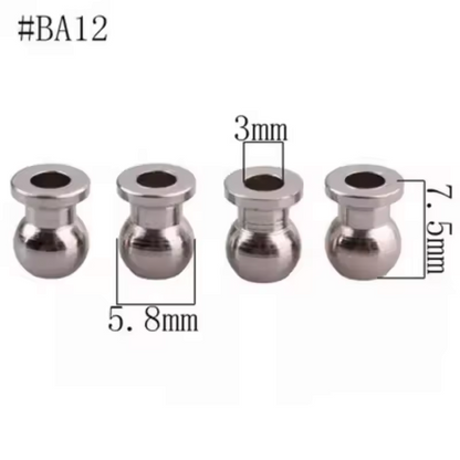RC Model Car Suspension Bushings Metal Cap Fittings