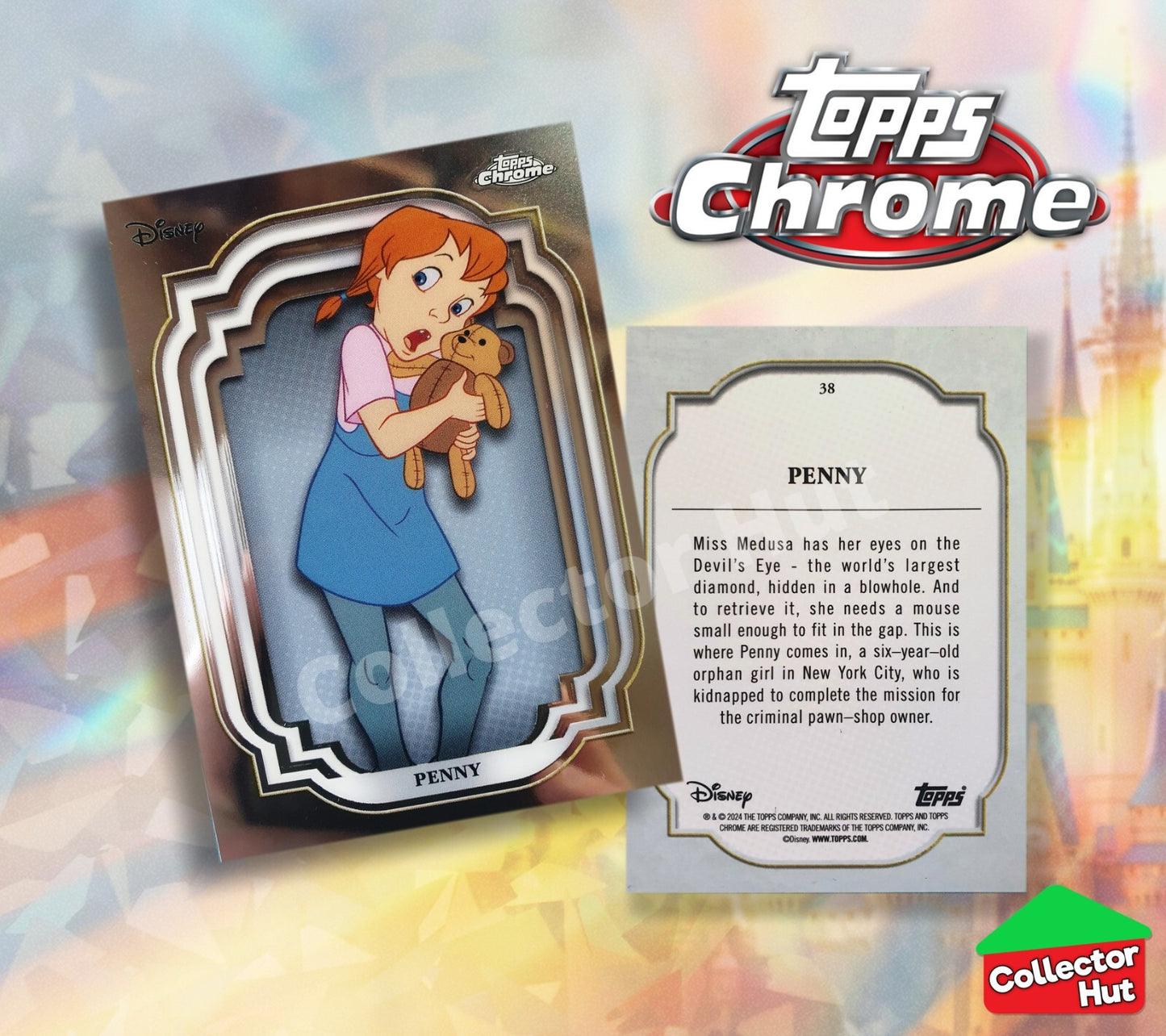 Disney Topps Chrome 2024 Base Cards 1-200 Pick Singles to Complete Your Set