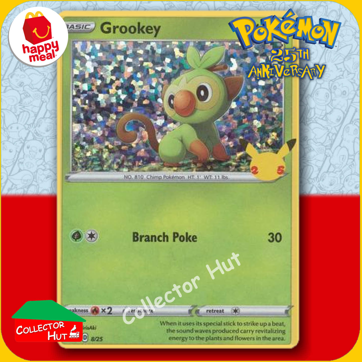 McDonald's Happy Meal 2021 Pokémon 25th Anniversary Trading Cards You Choose
