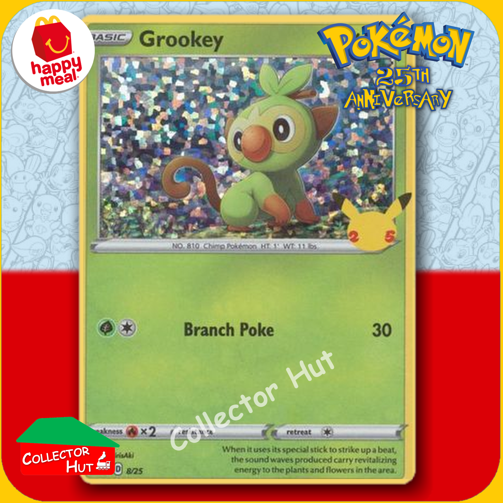 McDonald's Happy Meal 2021 Pokémon 25th Anniversary Trading Cards You Choose