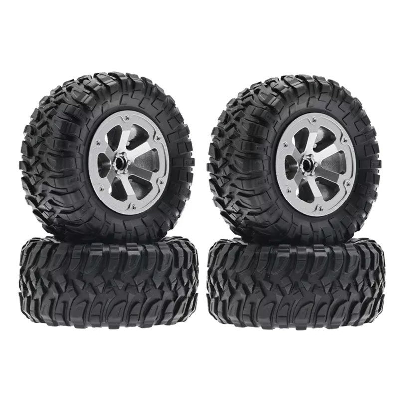 RC Model Wheels Tyres 5mm Hub 73mm x 32mm 38g 4pcs Set Car Truck MN99
