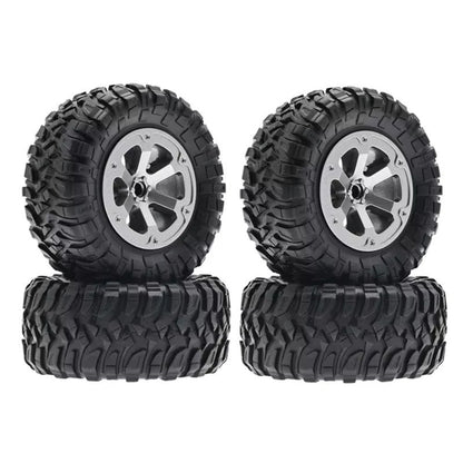 RC Model Wheels Tyres 5mm Hub 73mm x 32mm 38g 4pcs Set Car Truck MN99