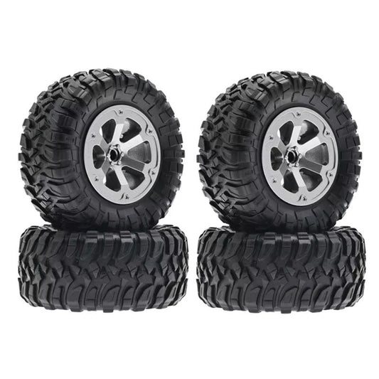 RC Model Wheels Tyres 5mm Hub 73mm x 32mm 38g 4pcs Set Car Truck MN99