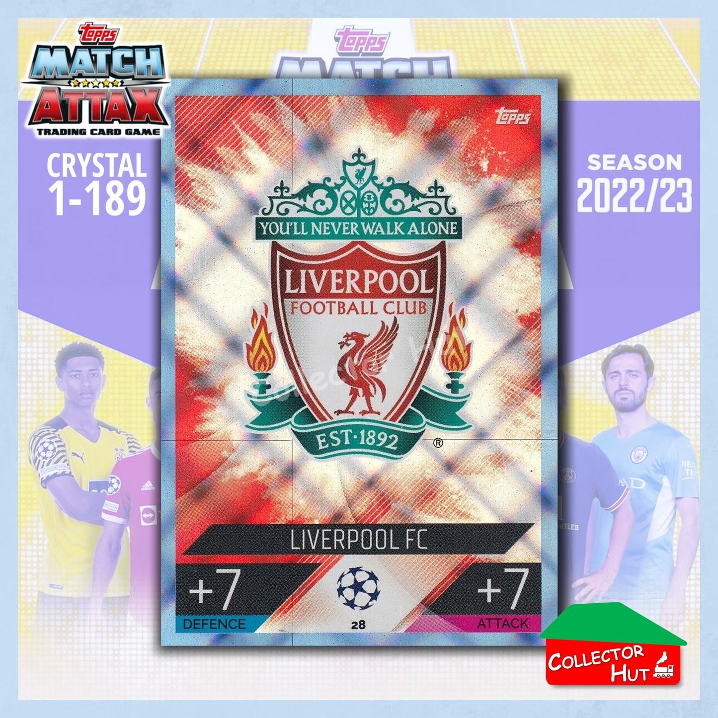 Topps Match Attax Europa Champions League 2022/23 Crystal Parallel Cards 1-189