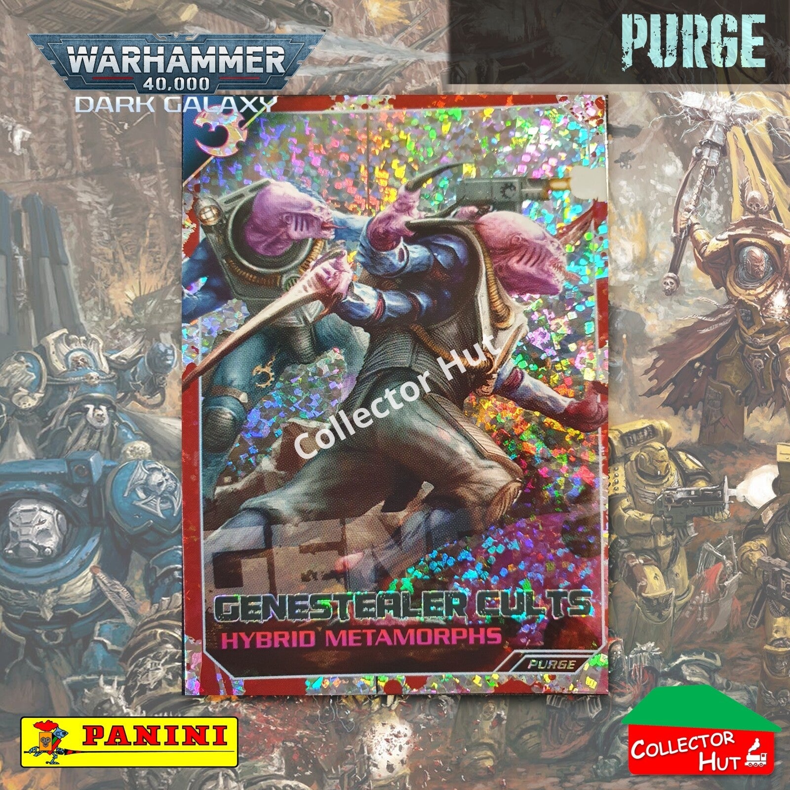 PANINI Warhammer 40,000 Dark Galaxy Parallel Trading Card Crusade Vanguard Purge