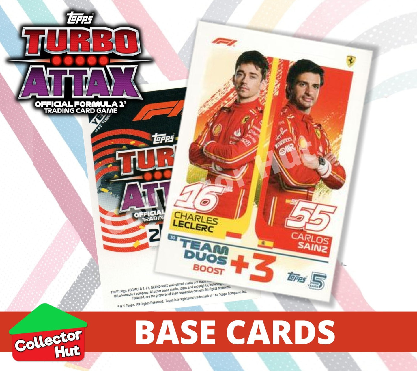 Topps Turbo Attax Formula 1 F1 2024 #1-166 Base Cards YOU CHOOSE
