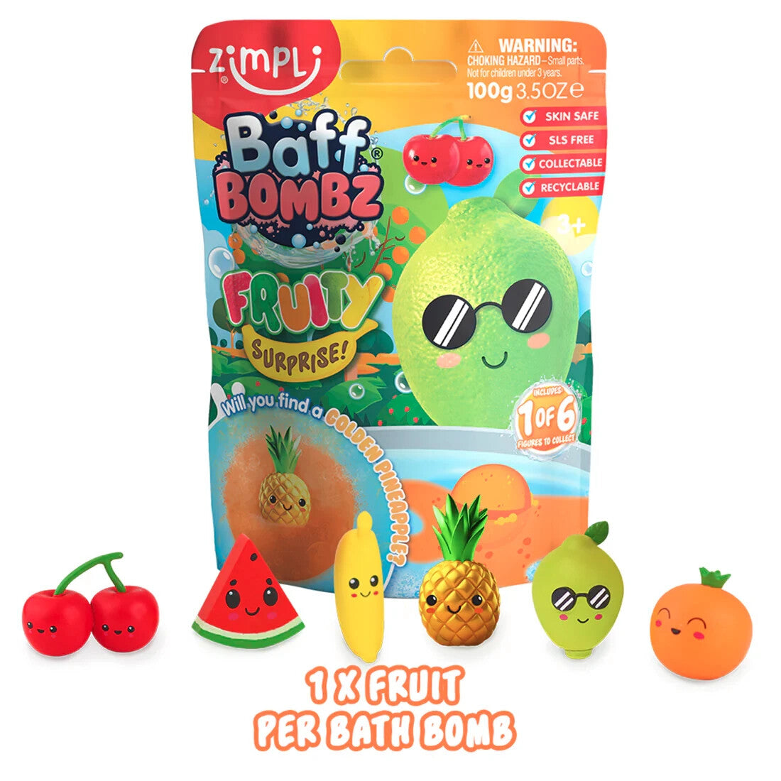 Baff Bombz Surprise Figures 100g Pack Children's Bath Bomb Toy Unicorn Dinosaurs
