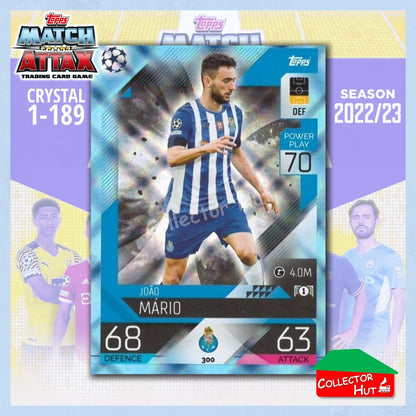 Topps Match Attax Europa Champions League 2022/23 Crystal Parallel Cards 190-387